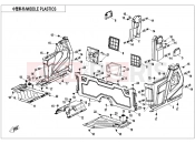CFMOTO 2021 UTV UFORCE 1000 (CF1000UTR-3) MIDDLE PLASTICS(FOR SIDE DOORS) - F04-3-A-V4