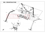 CFMOTO 2021 UTV UFORCE 1000 (CF1000UTR-3) BUMPER @^ CAB FRAME - F23-V3