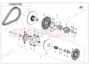 CFMOTO 2021 UTV UFORCE 1000 (CF1000UTR-3) CVT ASSY(FOR DOWNHILL BRAKING) - E05-B