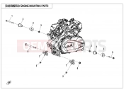 CFMOTO UFORCE 1000 (CF1000UTR-3) ENGINE MOUNTING PARTS - F00-1