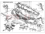 CFMOTO UFORCE 1000 (CF1000UTR-3) FRONT PLASTICS - F04-1
