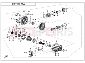 CFMOTO UFORCE 1000 (CF1000UTR-3) FRONT AXLE - F31