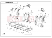 CFMOTO UFORCE 1000 (CF1000UTR-5) REAR SEAT - F13-2