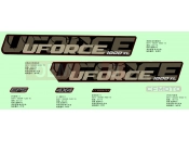 CFMOTO UFORCE 1000 (CF1000UTR-5) DECAL KITS(NEBULA BLACK) - F19-2-D
