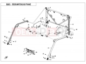 CFMOTO 2025 UTV U10 PRO (CF1000UTR-8 [ABS] ) BUMPER @^ CAB FRAME - F23
