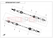 CFMOTO 2025 UTV U10 PRO (CF1000UTR-8 [ABS] ) FRONT CV SHAFT - F27