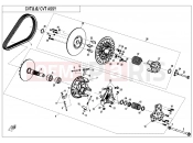 CFMOTO 2025 UTV U10 PRO (CF1000UTR-8 [ABS] ) CVT ASSY(STANDARD) - E05-A