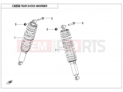 CFMOTO U10 PRO (CF1000UTR-8 [ABS] ) REAR SHOCK ABSORBER - F06-2