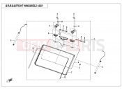 CFMOTO 2025 UTV U10 PRO (CF1000UTR-8K [ABS] ) FRONT WINDSHIELD ASSY - F80-1-V3