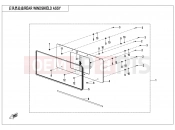 CFMOTO 2025 UTV U10 PRO (CF1000UTR-8K [ABS] ) REAR WINDSHIELD ASSY - F80-2