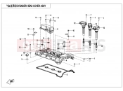 CFMOTO 2025 UTV U10 PRO (CF1000UTR-8K [ABS] ) CYLINDER HEAD COVER ASSY - E02-1-V2