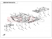 CFMOTO U10 PRO (CF1000UTR-8K [ABS] ) BOTTOM PLASTICS - F04-6