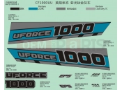 CFMOTO UFORCE 1000 (CF1000UU) DECAL KITS(MATTE TITANIUM GREY) - F19-2-B
