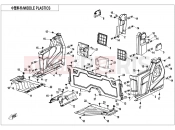 CFMOTO UFORCE 1000 (CF1000UU) MIDDLE PLASTICS(FOR SIDE DOORS) - F04-3-A-V4