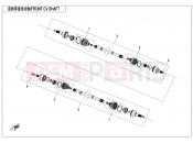 CFMOTO UFORCE 1000 (CF1000UU-2) FRONT CV SHAFT - F27