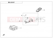 CFMOTO UFORCE U6 EV (CF200DUTR [EU167]  [ABS] ) LOCK KIT - F01