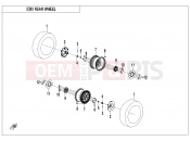 CFMOTO UFORCE U6 EV (CF200DUU) REAR WHEEL - F11