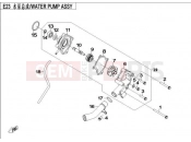 CFMOTO 2015 UTV RANCHER 500 (CF500-3) WATER PUMP ASSY.