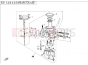 CFMOTO 2015 UTV RANCHER 500 (CF500-3) CARBURETOR - E24