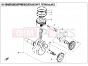 CFMOTO UFORCE 550 (CF500UTR-2) CRANKSHAFT,PISTON,BALANCER