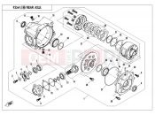 CFMOTO UFORCE 550 (CF500UTR-2) REAR AXLE(Automatic Mechanical differential lock)