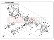 CFMOTO UFORCE 550 (CF500UTR-2) REAR AXLE（NO DIFFERENTIAL）