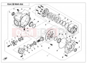 CFMOTO UFORCE 550 (CF500UTR-2) REAR AXLE(WITH AUTOMATIC DIFFERENTIAL LOCK) - F33-A-V1