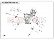 CFMOTO 2020 UTV UFORCE 550 (CF500UTR-2) ENGINE MOUNTING PARTS - F00-2