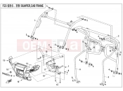 CFMOTO 2020 UTV UFORCE 550 (CF500UTR-2) BUMPER @^ CAB FRAME - F23