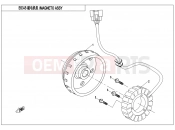 CFMOTO 2020 UTV UFORCE 550 (CF500UTR-2) MAGNETO STATOR ASSY(HIGH POWER) - E03-B