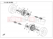 CFMOTO UFORCE 550 (CF500UU) REAR WHEEL - F11-B