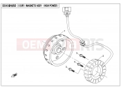 CFMOTO 2016 UTV UFORCE 550 (CF500UU) MAGNETO STATOR ASSY(HIGH POWER) - E03-B