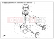 CFMOTO 2016 UTV UFORCE 550 (CF500UU) CRANKSHAFT @^ CONNECTING ROD @^ PISTON ASSY. - E04