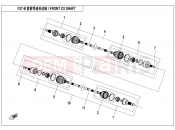 CFMOTO UFORCE 550 (CF500UU) FRONT CV SHAFT(2017 QC) - F27-B