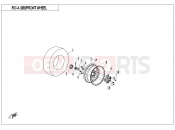 CFMOTO 2018 UTV UFORCE 550 (CF500UU) FRONT WHEEL(2017 VERSION) - F07-A