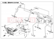 CFMOTO 2018 UTV UFORCE 550 (CF500UU) BUMPER @^ CAB FRAME - F23