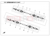 CFMOTO 2018 UTV UFORCE 550 (CF500UU) FRONT CV SHAFT(2018 VERSION ODM) - F27-D