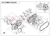 CFMOTO UFORCE 550 (CF500UU) CVT CASE ASSY. - E01-3-V1