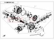 CFMOTO UFORCE 550 (CF500UU) FRONT AXLE - F31-V1