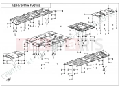 CFMOTO 2022 UTV UFORCE 600 (CF600UTR [T1b] ) BOTTOM PLASTICS - F04-5