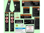 CFMOTO 2022 UTV UFORCE 600 (CF600UTR [T1b] ) WARNING DECAL - F19-2-A-V2