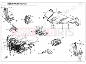 CFMOTO 2023 UTV UFORCE 600 (CF600UTR [T1b] ) FRONT PLASTICS - F04-1