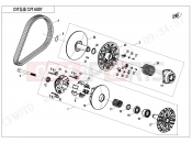 CFMOTO 2024 UTV UFORCE 600 (CF600UTR [T1b] ) CLUTCH @^ CVT ASSY. - E05-B