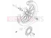 SUZUKI DR-Z400S K4 (2004) (E03,E28,E33) 49 - FRONT WHEEL