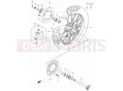 SUZUKI DR-Z400S K4 (2004) (E03,E28,E33) 55 - REAR WHEEL