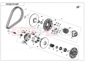 CFMOTO 2025 UTV UFORCE 600 (CF600UTR [T1b] ) CLUTCH @^ CVT ASSY. - E05-B