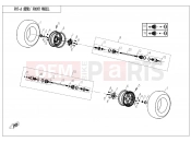 CFMOTO 2014 UTV UFORCE 800 (CF800-3) FRONT WHEEL - F07-A