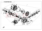 CFMOTO 2014 UTV UFORCE 800 (CF800-3) FRONT AXLE - F31