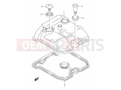 SUZUKI DR-Z400S K5 (2005) (E03,E28,E33) 2 - CYLINDER HEAD COVER