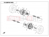 CFMOTO 2019 UTV UFORCE 800 (CF800-3) FRONT WHEEL(2018 CONDITION) - F07-B